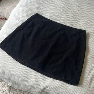 Cider Black Corduroy Mini Skirt - 2X